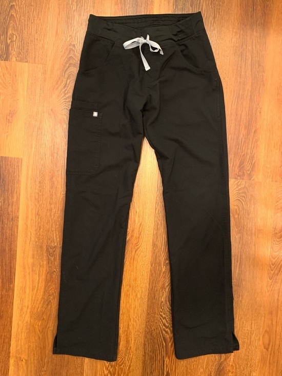 Figs Pants - FIGS Women's XS Black Scrub Pants Style T21004T Stretch Waist Multiple Pockets